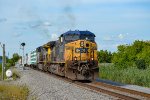 CSXT 266 leads CN 327 at Gerard-Cadieux Blvd